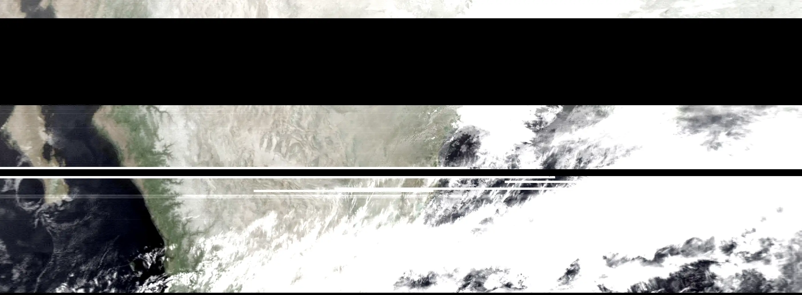 A picture of mexico from space with true colors