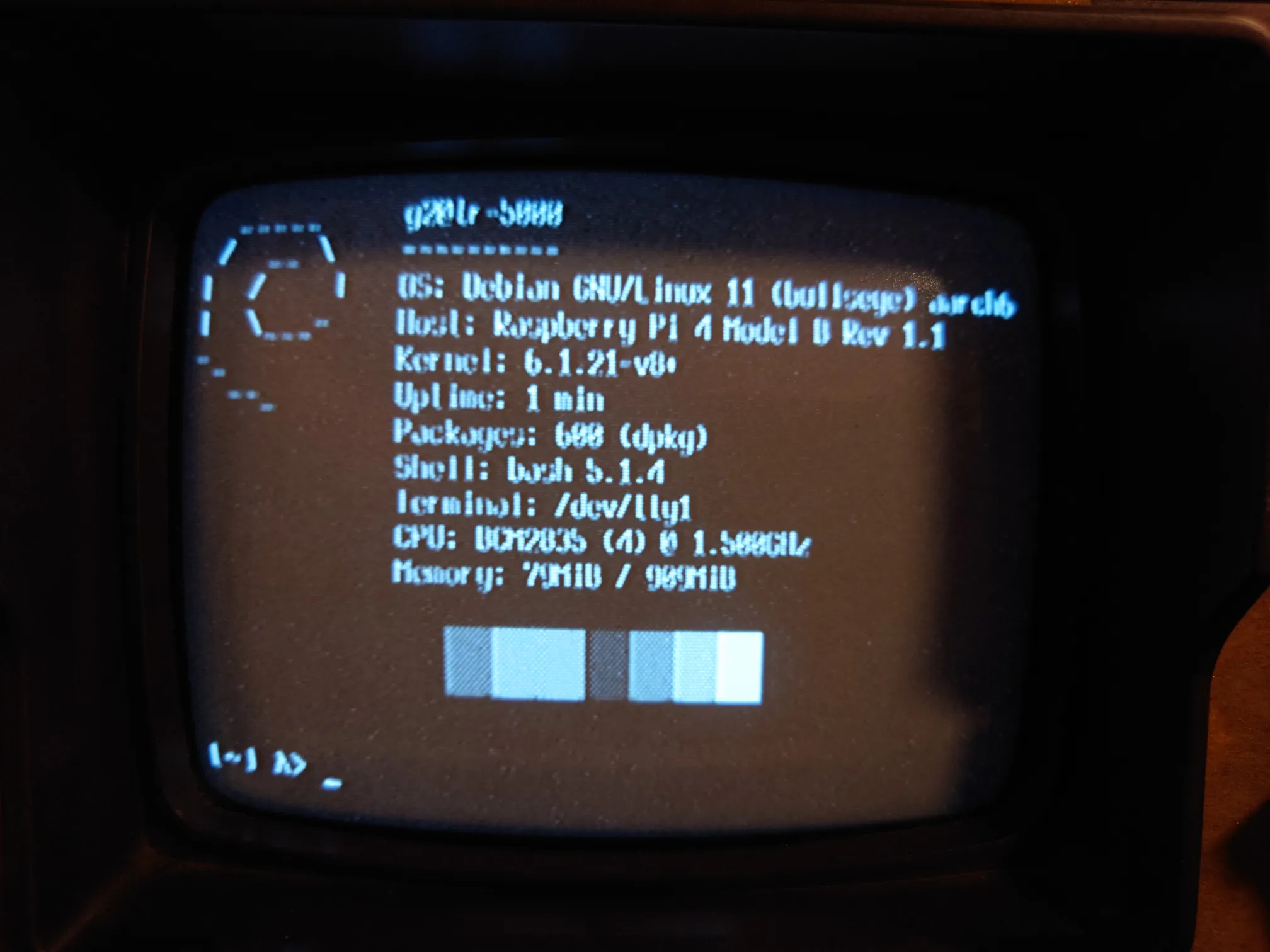 A linux terminal displaying Neofetch